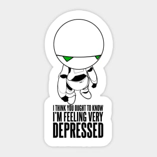 Marvin Depressed Sticker